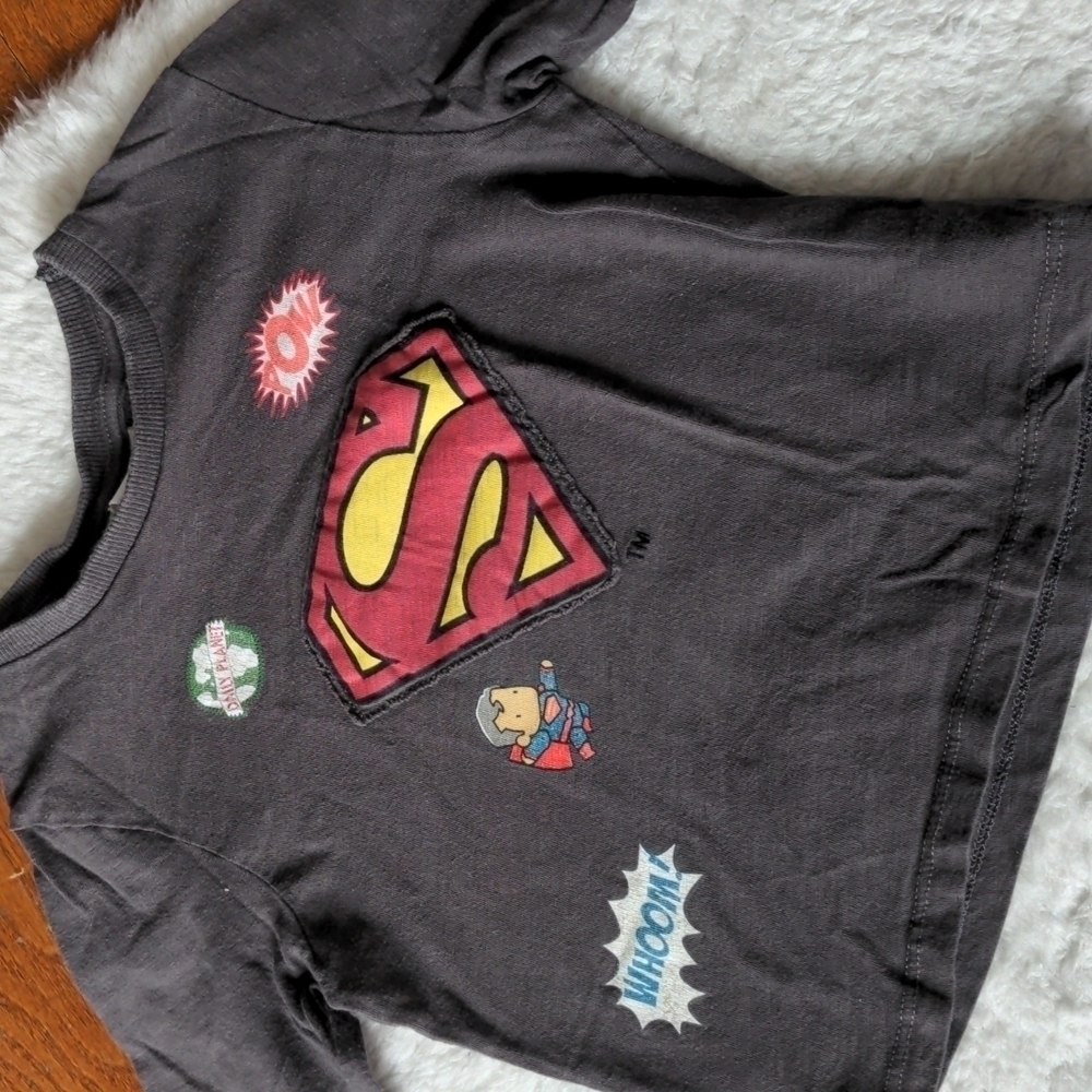 ZARA baby boy Superman Long sleeve crew neck t-shirt 12-18 mos